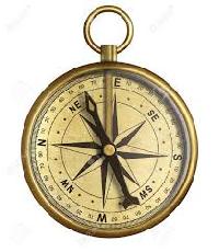 Antique Brass Compass