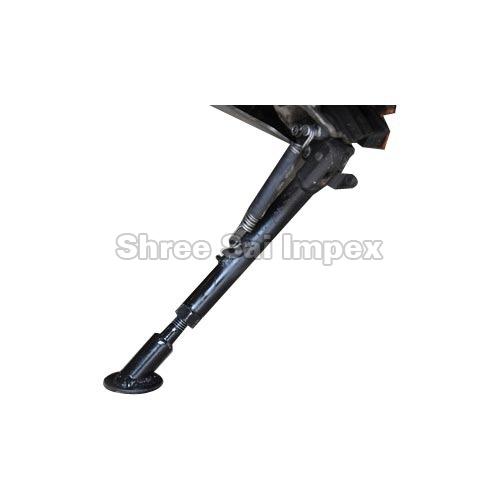 Stainless Steel Two Wheeler Side Stands, Color : Black