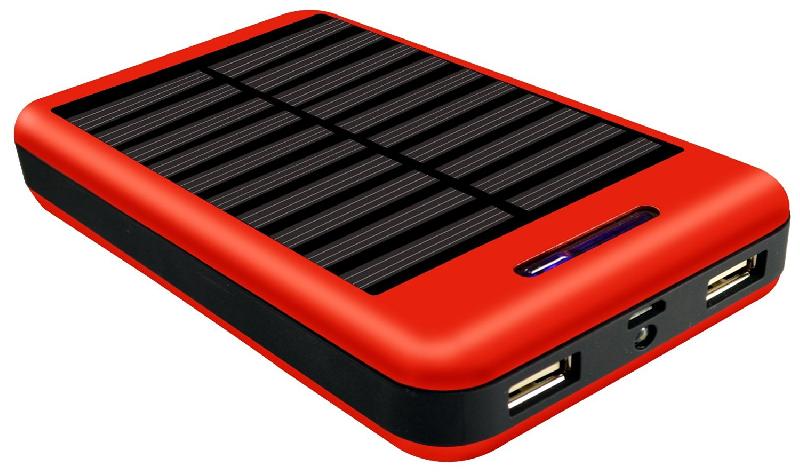 COOLNUT High Performance Solar 12500 mAh Best Power Bank For All Smartphones (Red, Black)