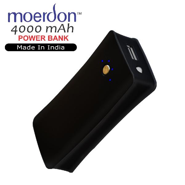 MOERDON 4000mAh Power Bank, portable charger Powerbank -Black