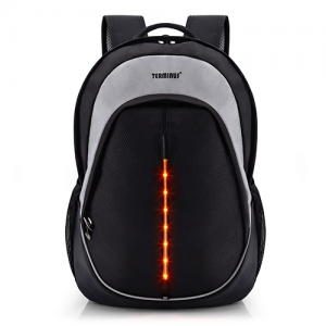 Bikerz-GREY laptop backpack, Size : 18.5