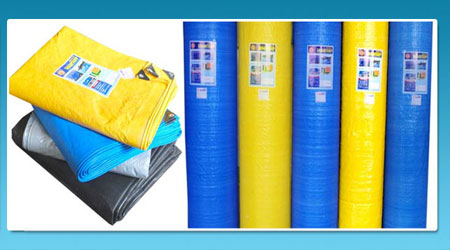 HDPE Fabric Tarpaulin Sheets, for Rain proofing sheds, Coated Type : LDPE