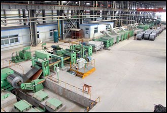 Color coating line for home appliance