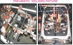 Pneumatic welding fixture