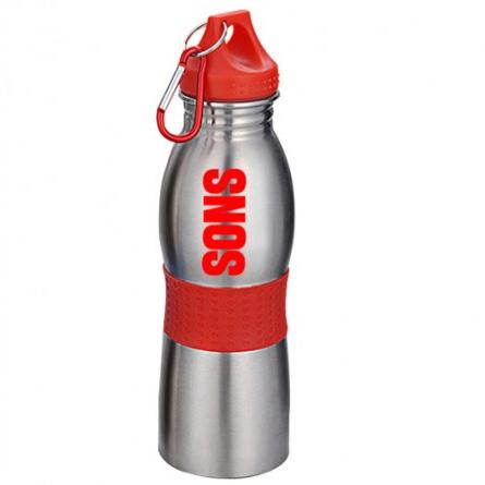 Red Curved Bottle