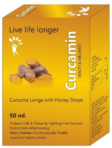 Curcamin Health & Wellness Drops, Packaging Size : 50ml