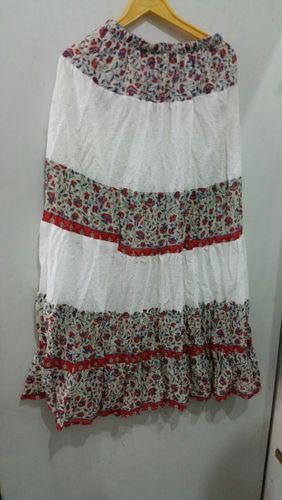White Long Skirt at Rs 250 / Piece in Sirohi | Swati's Boutique