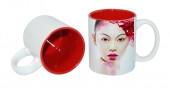 11oz Two-Tone Color Mug Red