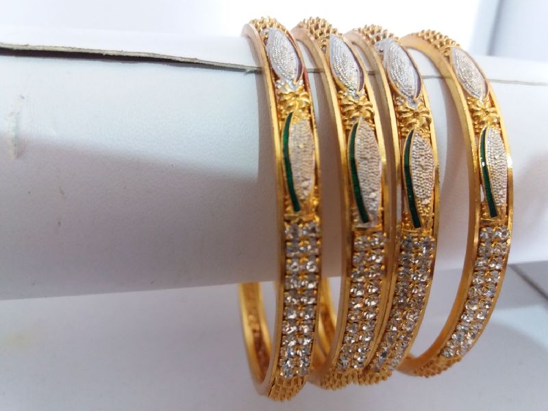 Polished Silver Gold Bangles, Packaging Type : Plastic Box, Velvet Box, Wooden Box