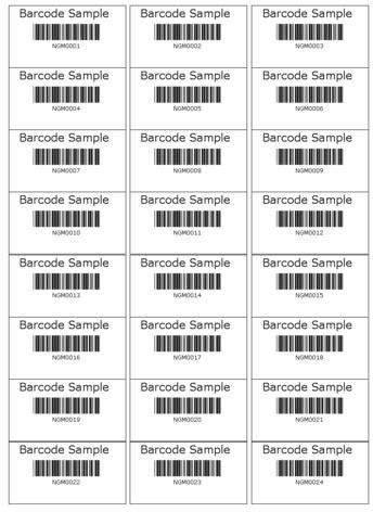 printed barcode stickers
