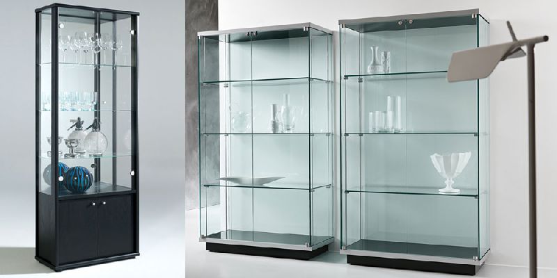 Display Cabinets With Doors By Synergy, Display Cabinet With Glass Doors India