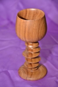 Off Axis Wood Goblet