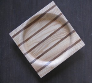 Rosewood square plate