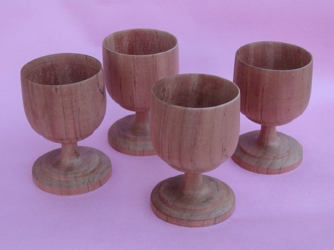 Wooden chalice set