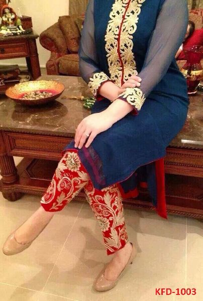 ladies wear new Blue color Georgete Party Wear Salwar Kameez