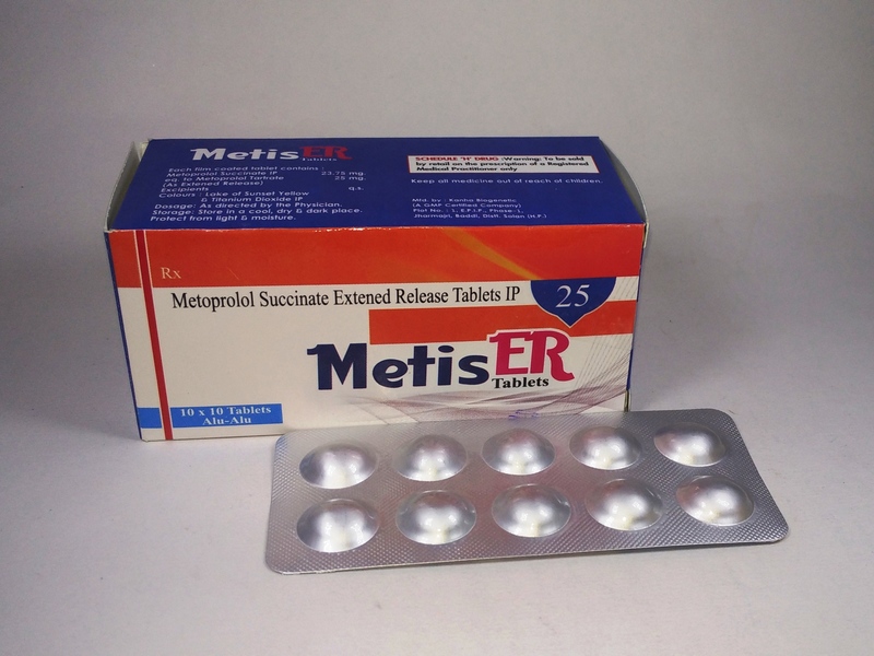 50 mg Metrprolol Tartrate tablets