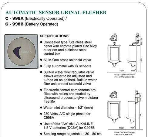 automatic sensor faucet