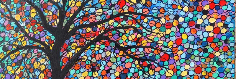 Glass Mosaic Tiles, Color : Multiicolor