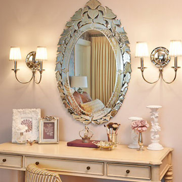 Venetian Mirror Living Room