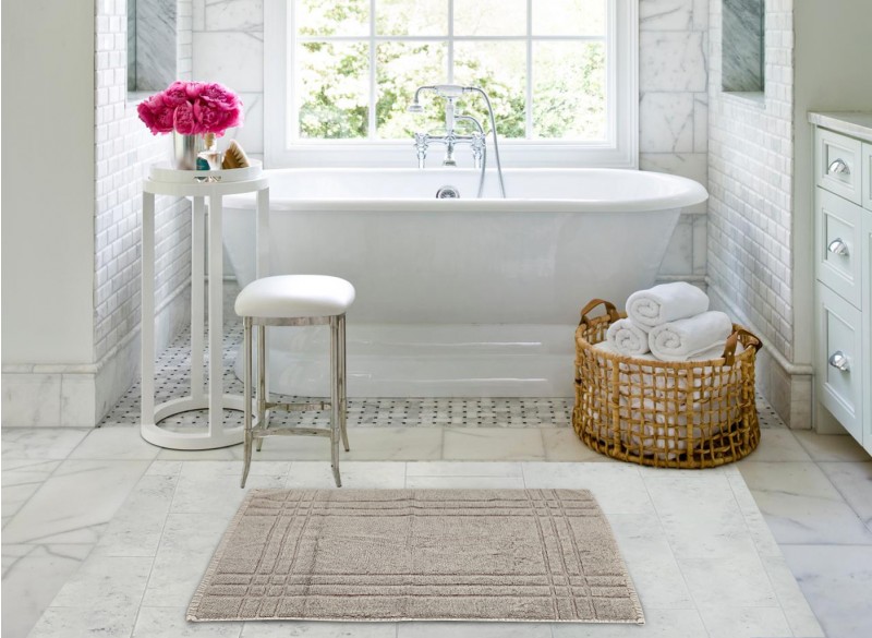 Cotton Bath Rugs, for Bathroom, Shape : Rectangular, Round, Square