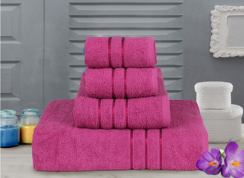 Cotton Plain Towel Set, Size : Multisize