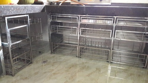 Steel Kitchen Trolley