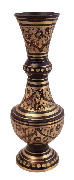 Crafts'man Brass VIAN0415 Antique Flower Vase, Color : Brown