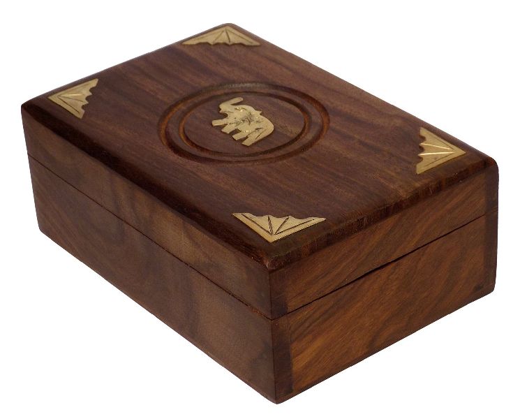 VIAN0665 Wooden Handmade Jewellery Box, Color : Brown