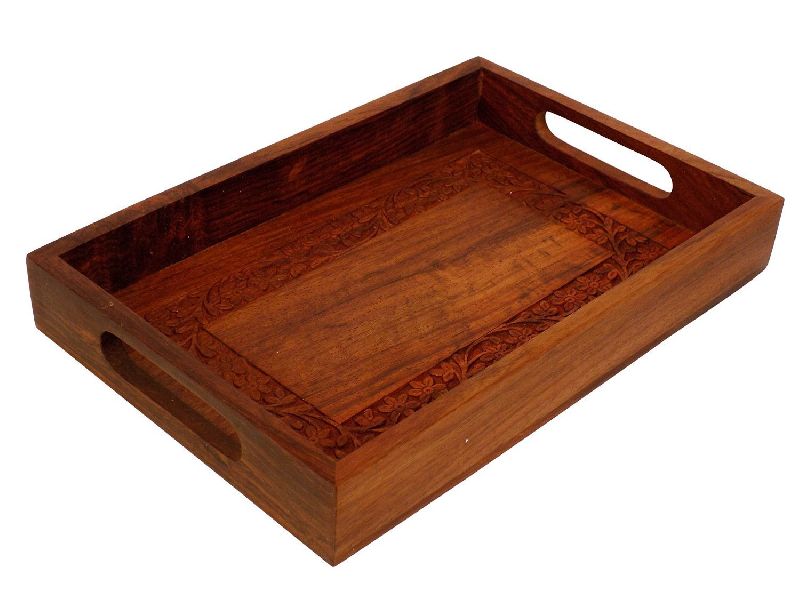 VIAN0590A Wooden Fruit Serving Tray, Color : Brown