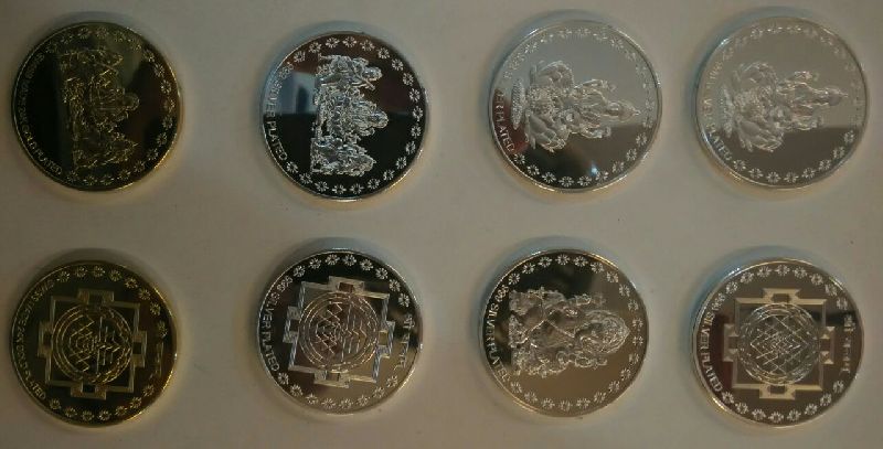 SILVER AND GOLD COLOR PLATED COINS