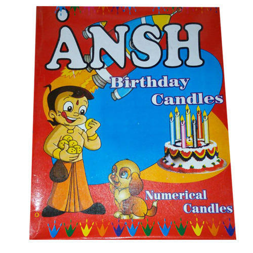 Colored Birthday Numerical Candle