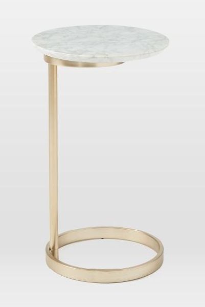SSF1109 Iron & Agate Stone Side Table