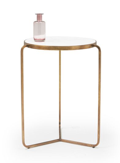 SSF3303 Iron & Marble Stone Side Table