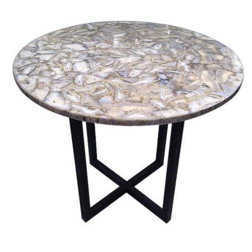 SSF3316 Iron & Marble Stone Side Table