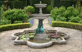stone garden fountain