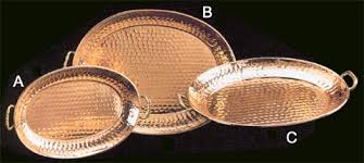 copper oval trays