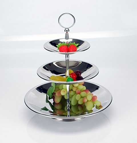 steel cake stand 3 tier
