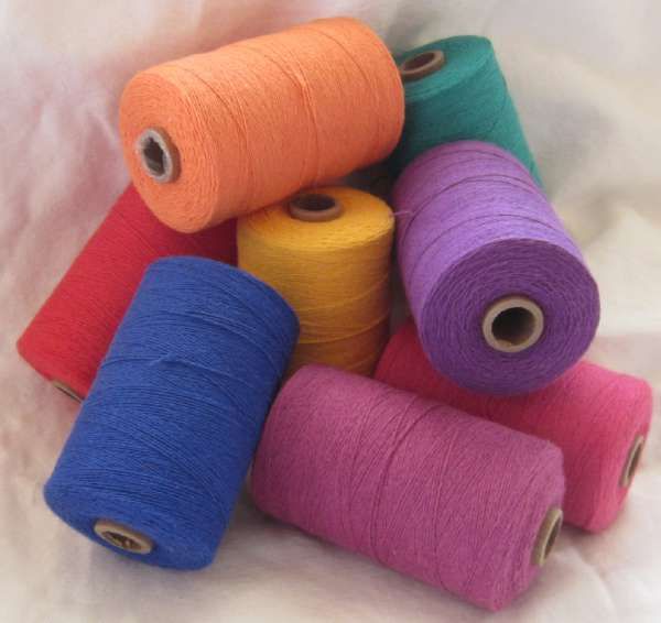 COTTON POLY BLENDED recycled color yarn OE