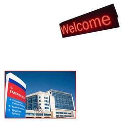 Rectangular Hospital LED Sign Board