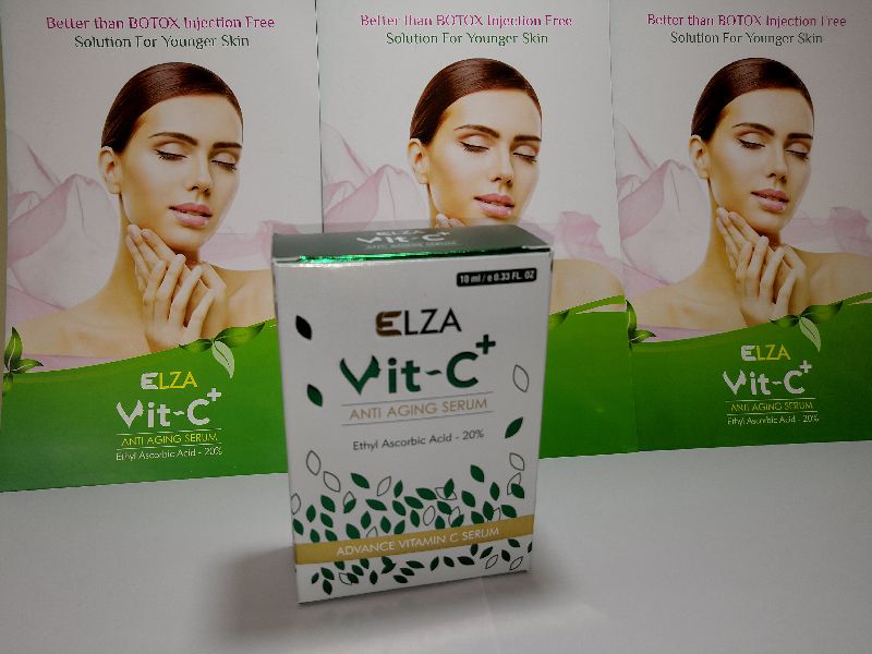 Elza Vit-C-Plus Anti Aging Serum, for Face Skin