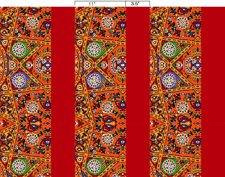 Border Print Fabric by Cotton Feb Gallery, Border Print Fabric, INR 65