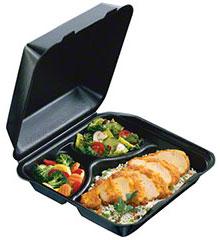 3 Compartment Hinged Containers