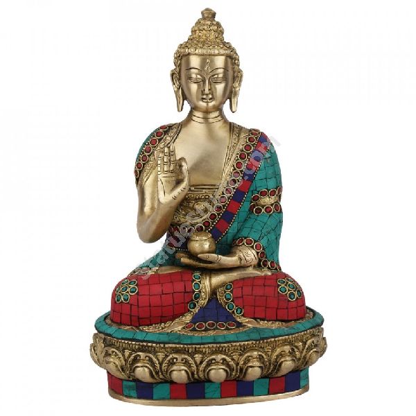 Brass Handicraft Blessing Buddha