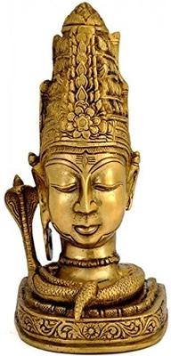 Brass Shiva Head Statue
