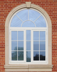 Hinged Polished Arch Design Windows