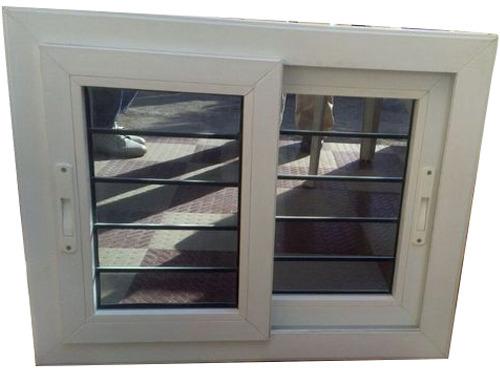 Double Glazed UPVC Sliding Window, Frame Color : Grey, Black, Rosewood, Cherry, Teak