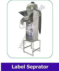 Label separator machine