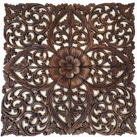 Carved Wooden Wall Decor In Jodhpur Rajasthan - Carved Wood Wall Art India