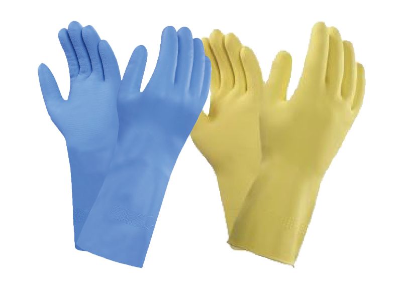 Household Latex Flock lined Rubber Gloves