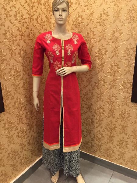 Ladies Party Wear Kurtis, Pattern : Plain at best price in Udaipur ...